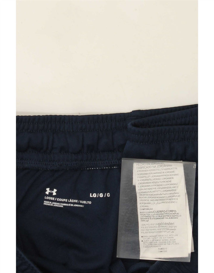 Under Armour Pantalones cortos deportivos gráficos para hombre Poliéster azul marino grande
