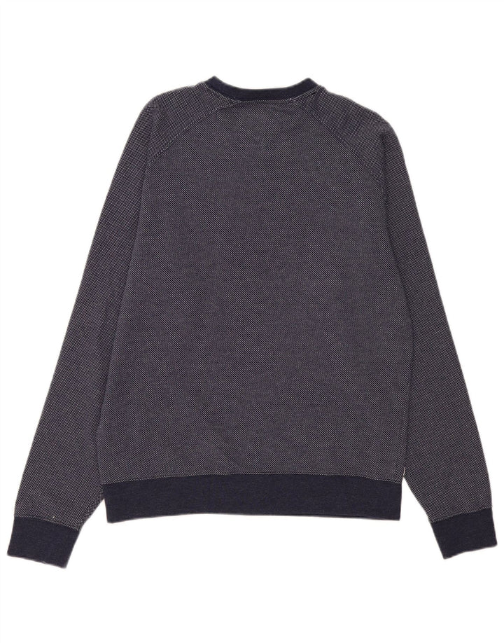 Tommy Hilfiger Hombre Sudadera Jumper Medium Azul Marino Algodón