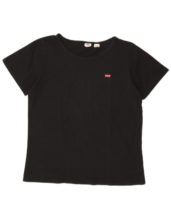 LEVI'S Camiseta para Mujer Top UK 20 2XL Negro
