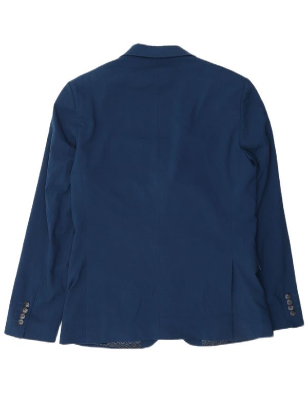 Marks & Spencer Chaqueta tipo blazer de 2 botones para hombre UK 38 Poliéster azul medio