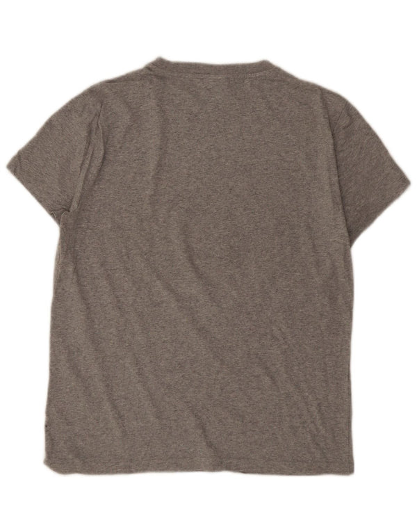 Tommy Hilfiger Camiseta gráfica para hombre Top Small Grey Cotton