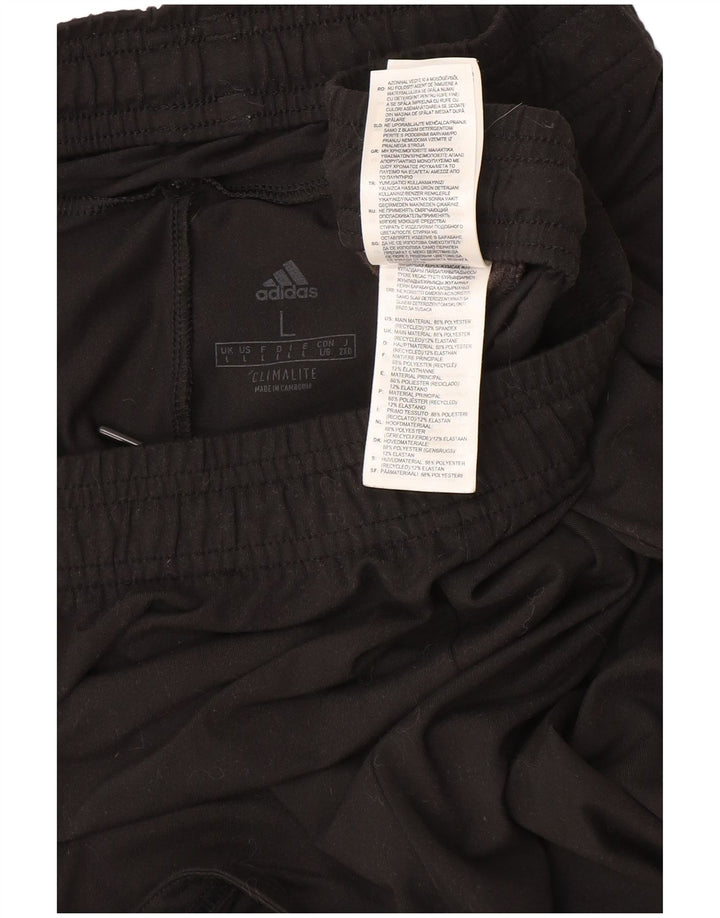 Adidas Mens Climalite Sport Shorts Grande Negro Poliéster