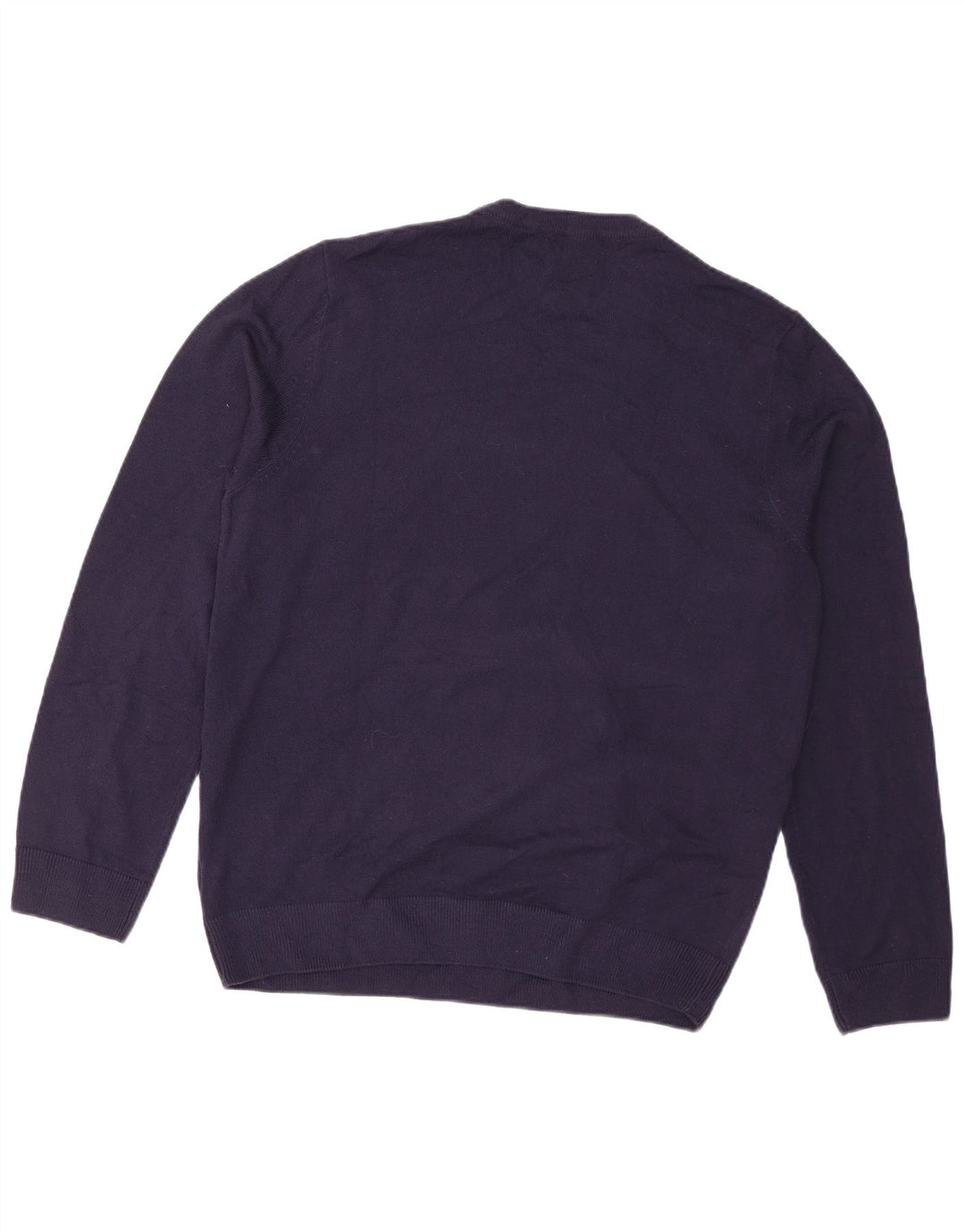 Marks & Spencer - Jersey de cuello redondo para hombre, talla grande, color azul marino
