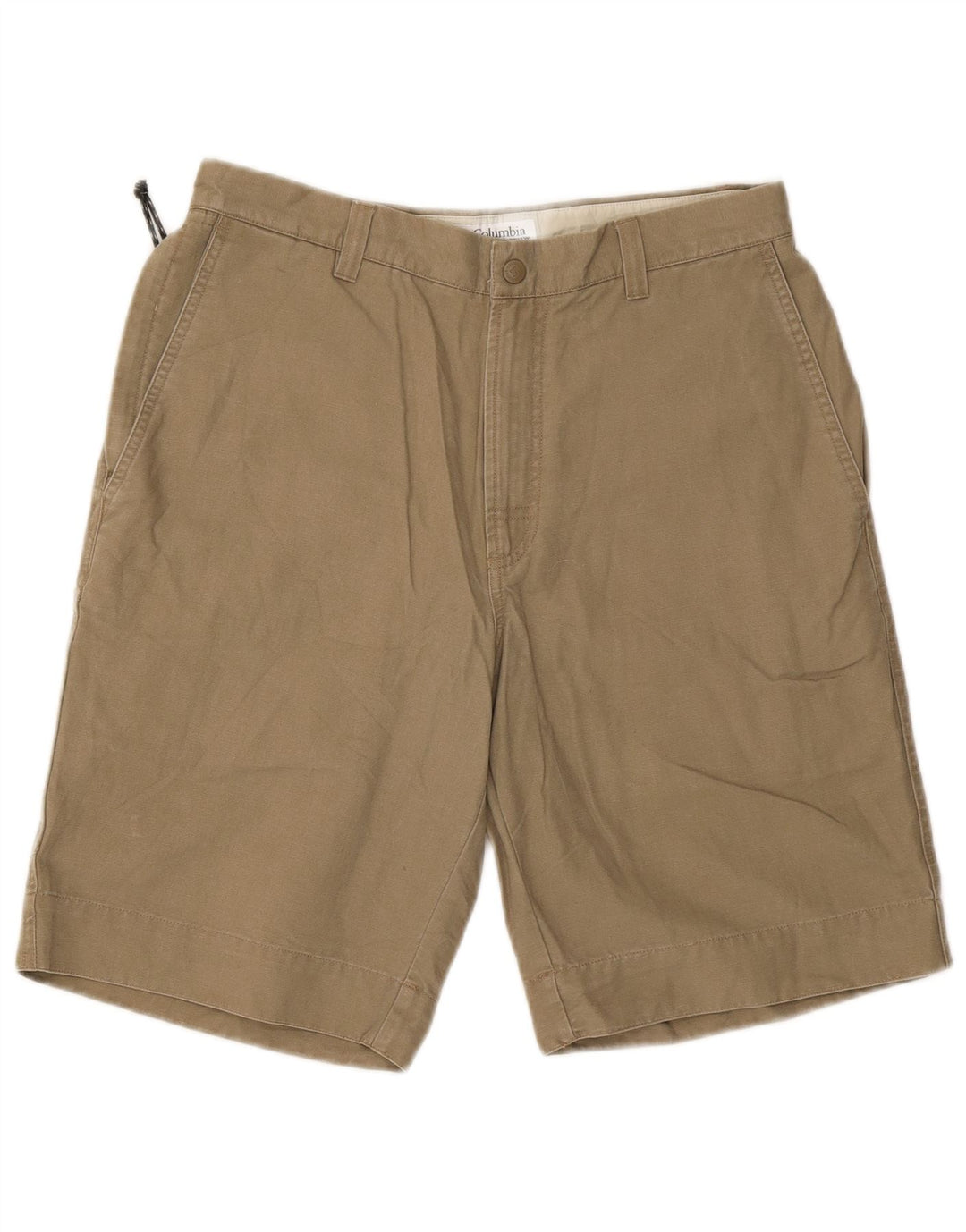 Columbia Shorts Cargo Hombre W32 Algodón Caqui Medio