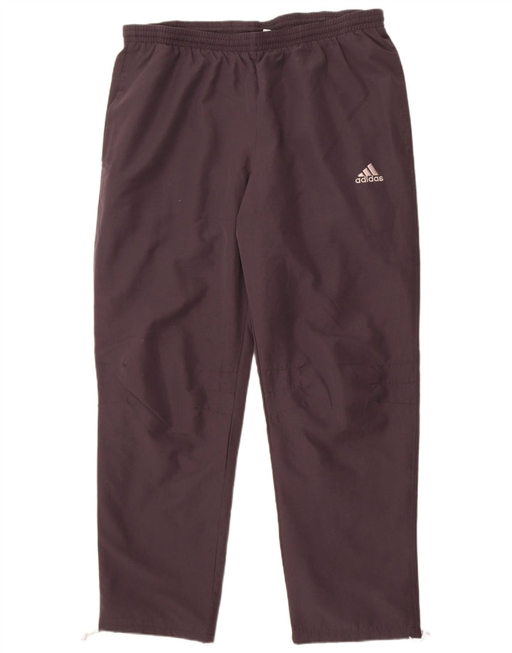 Adidas Pantalones de chándal para hombre UK 42/44 Large Gris Poliéster