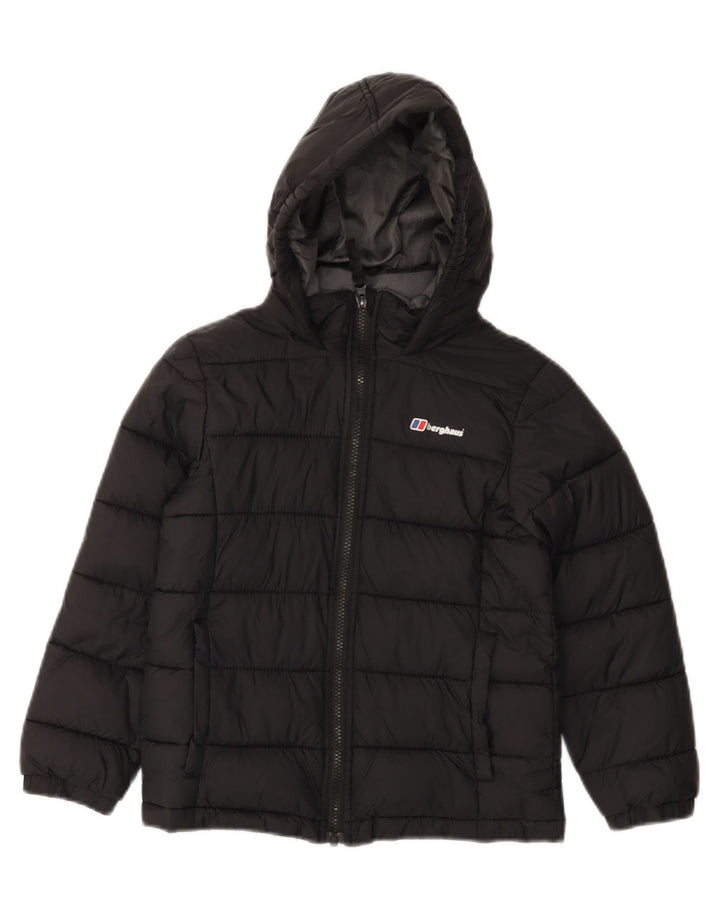 BERGHAUS Chaqueta acolchada con capucha para niño 7-8 años Negro Poliamida
