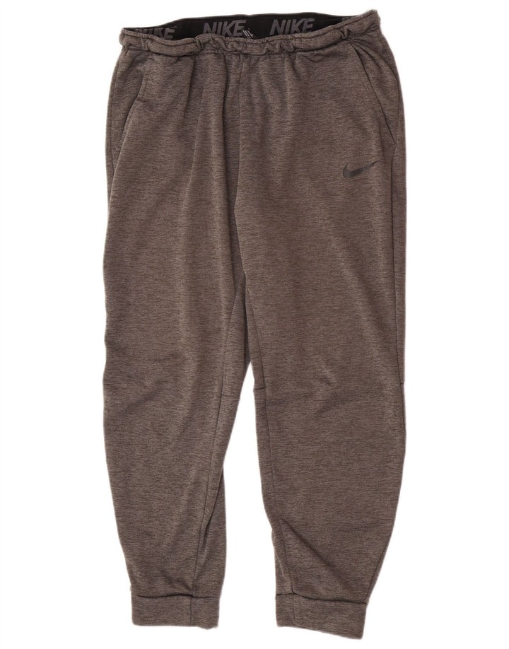 Nike Hombre Dri Fit Chándal Pantalones Joggers XL Gris Moteado Poliéster