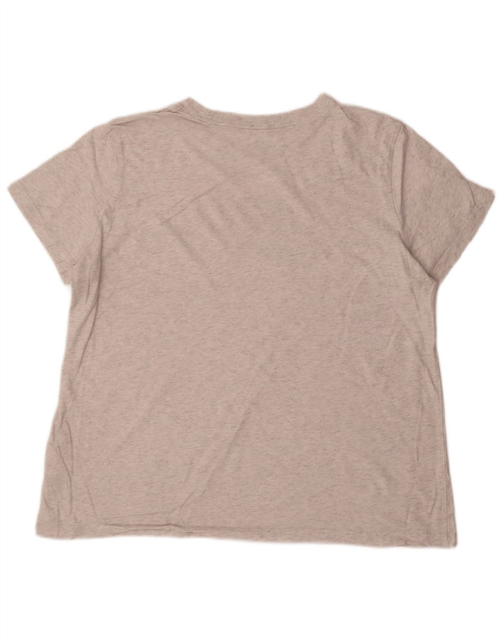 NIKE Camiseta gráfica para mujer UK 40 XL Algodón moteado gris