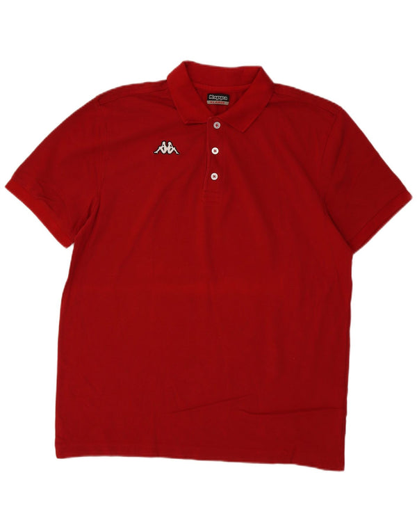 Kappa Polo Hombre XL Algodón Rojo