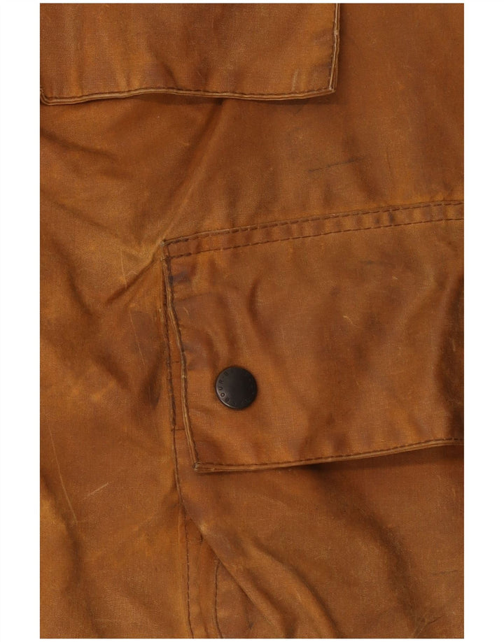 Barbour Chaqueta encerada con capucha para hombre estibador UK 36 Small Brown