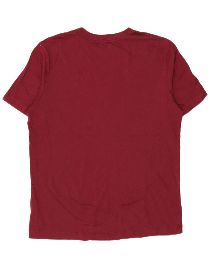 NIKE Camiseta gráfica para hombre Top Medium Borgoña Algodón