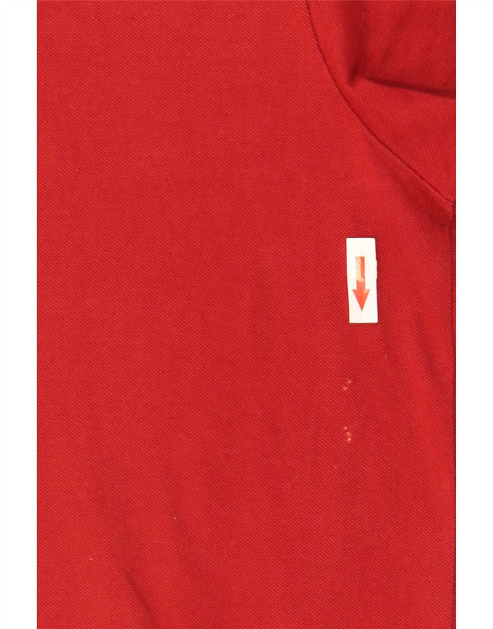 Champion Polo De Ajuste Fácil Para Hombre Grande De Algodón Rojo