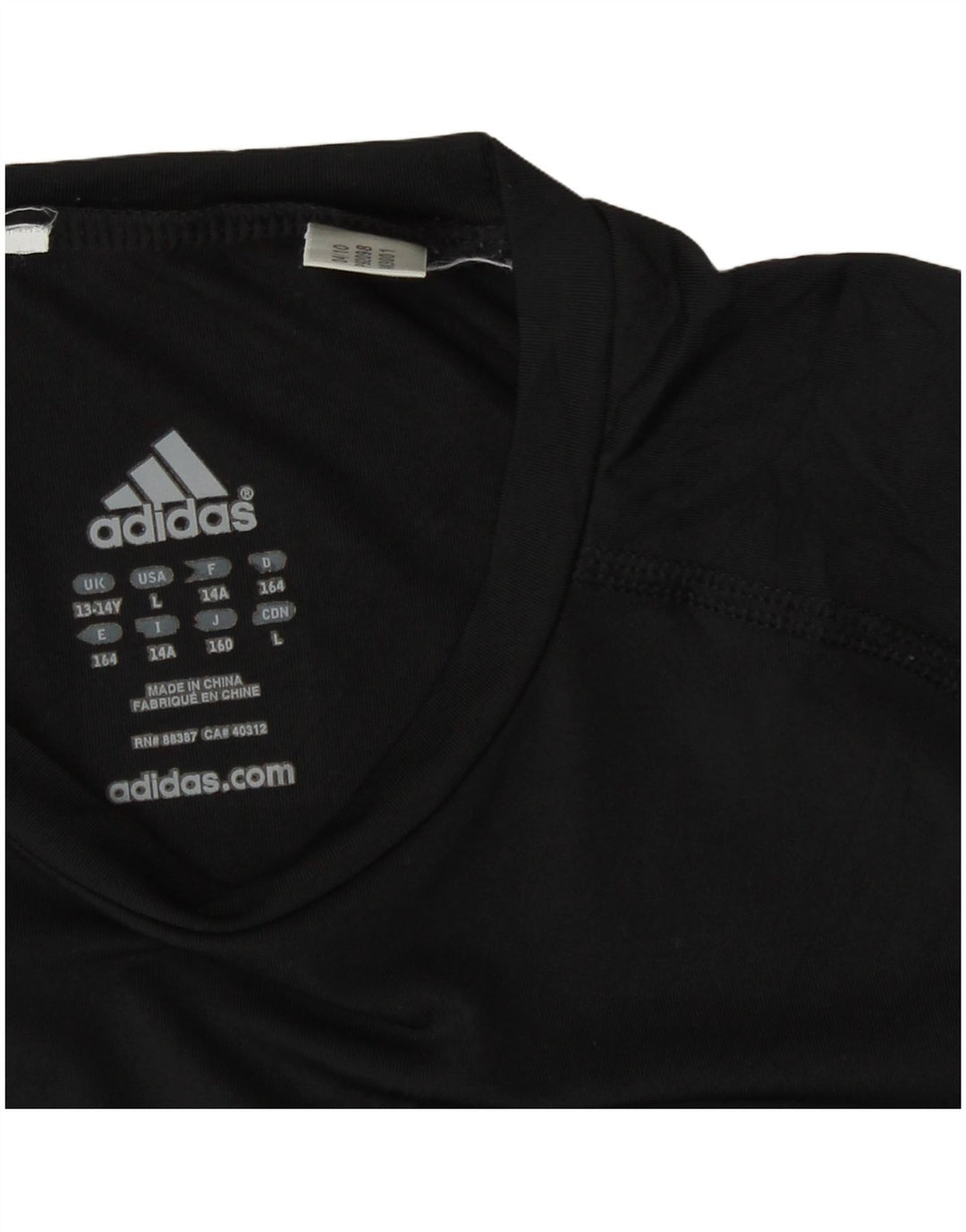 Adidas Camiseta Niño Top 13-14 Años Negro