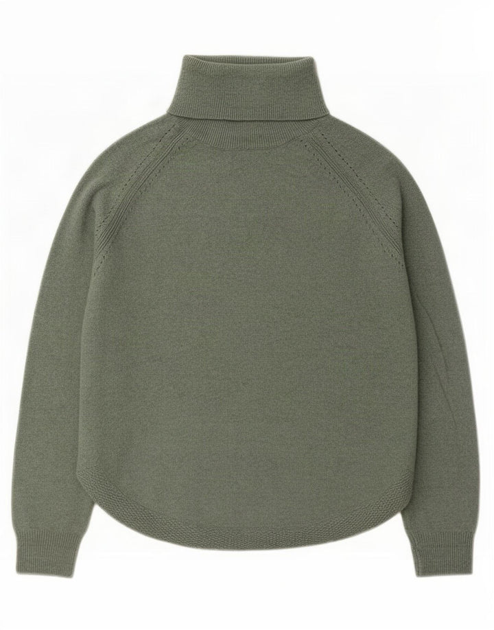 White Stuff - Jersey extragrande con cuello vuelto para mujer, talla 40, color verde medio