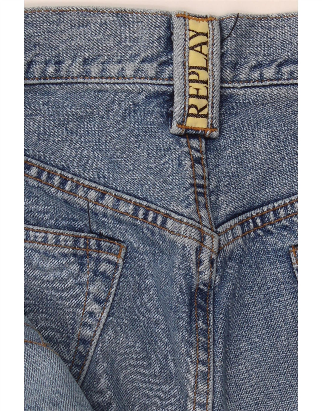 Vaqueros rectos para hombre Replay W33 L35 Algodón azul