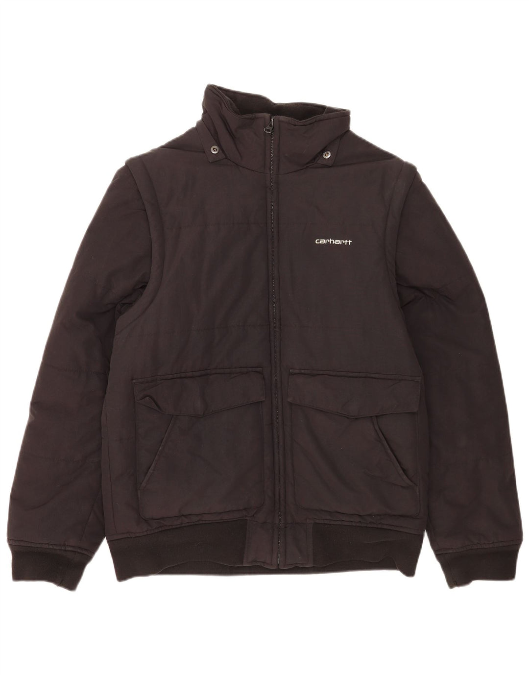 Carhartt Chaqueta acolchada para hombre UK 38 Medium Black Nylon