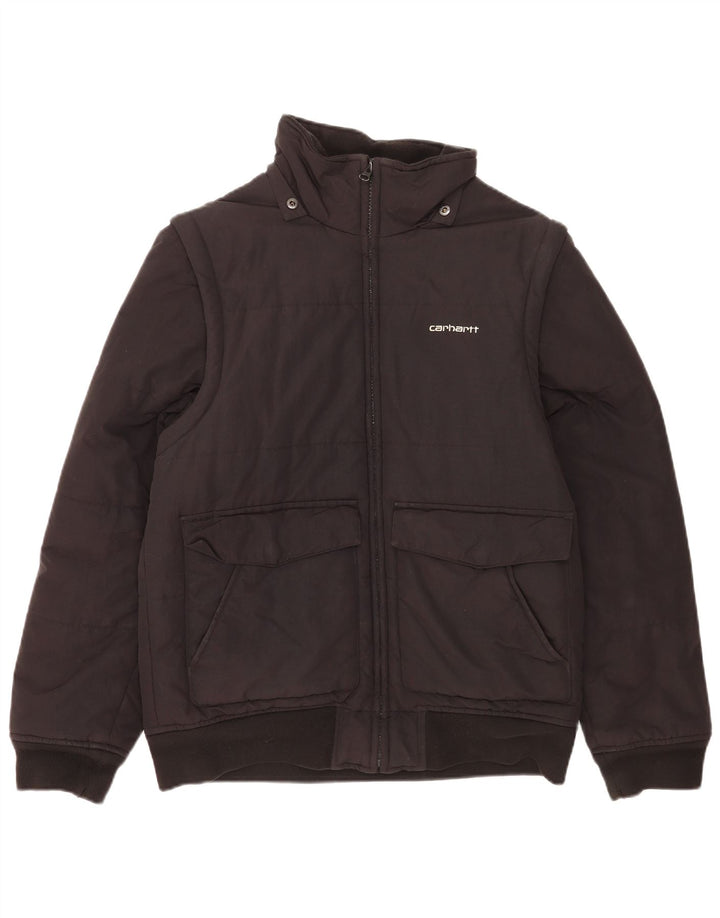 Carhartt Chaqueta acolchada para hombre UK 38 Medium Black Nylon