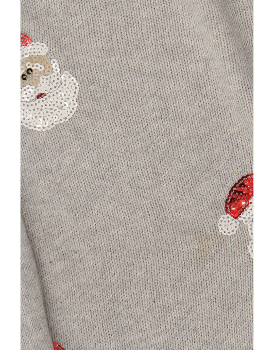 Marks & Spencer - Jersey de cuello redondo para mujer, talla 40, color gris medio, Navidad