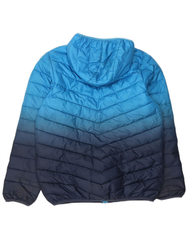 Ellesse Chaqueta acolchada con capucha para niño 13-14 años Azul Poliéster color block