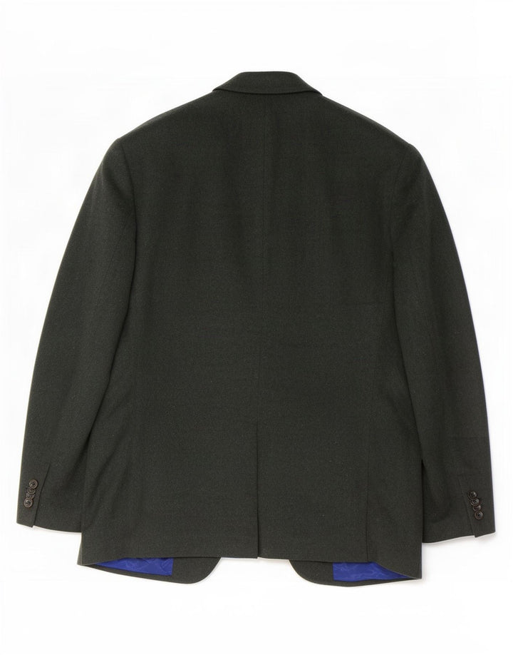 Marks & Spencer Chaqueta tipo blazer de 2 botones para hombre UK 42 Large Khaki Wool