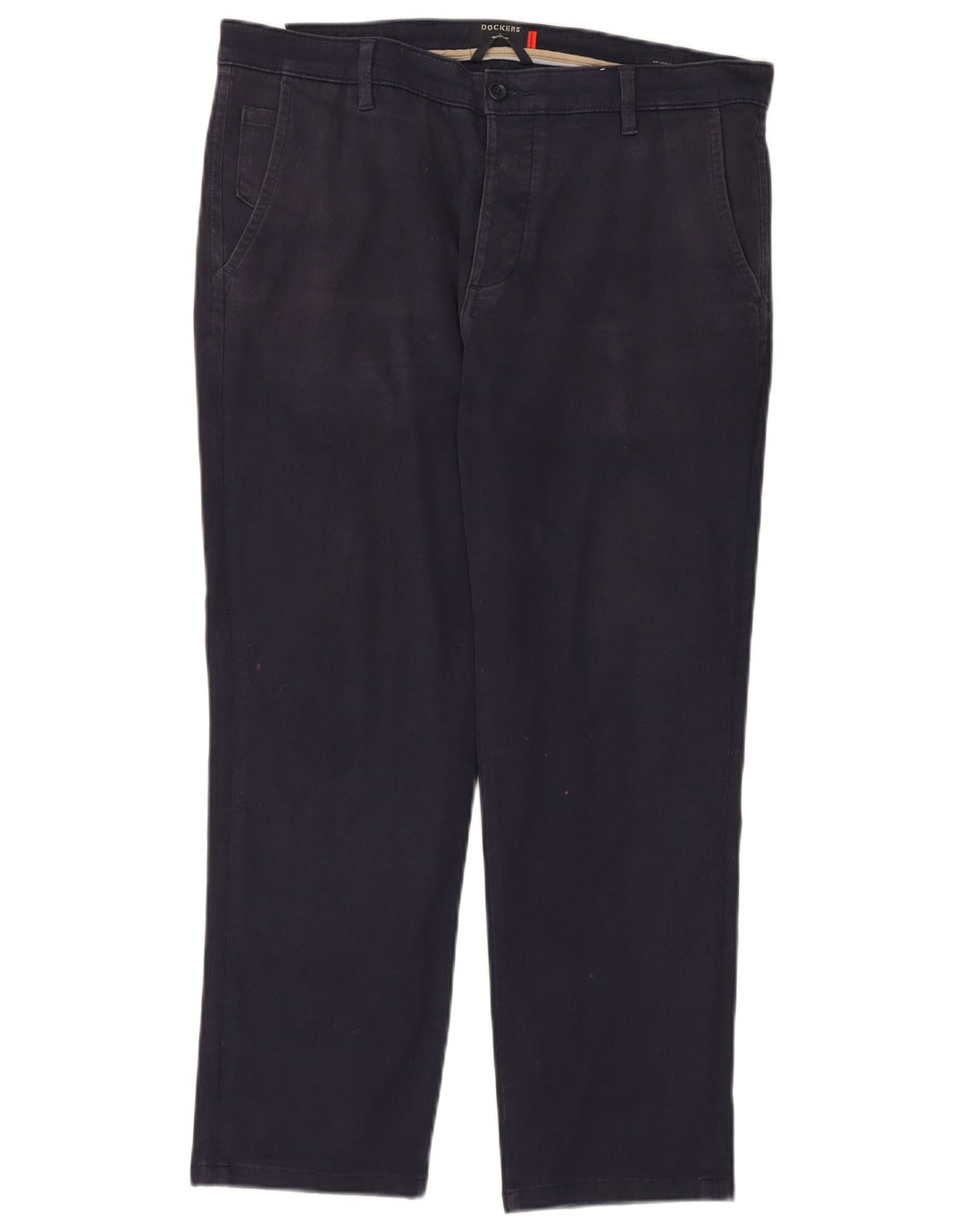 DOCKERS Pantalón chino recto para hombre W34 L27 Algodón azul marino