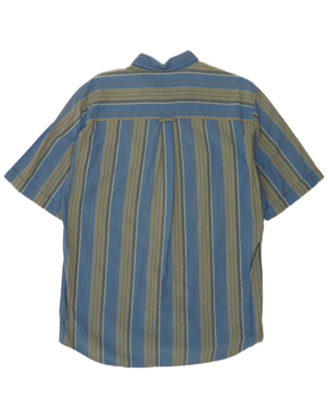 Marlboro Classics Camisa De Manga Corta Para Hombre Algodón A Rayas Azul Grande
