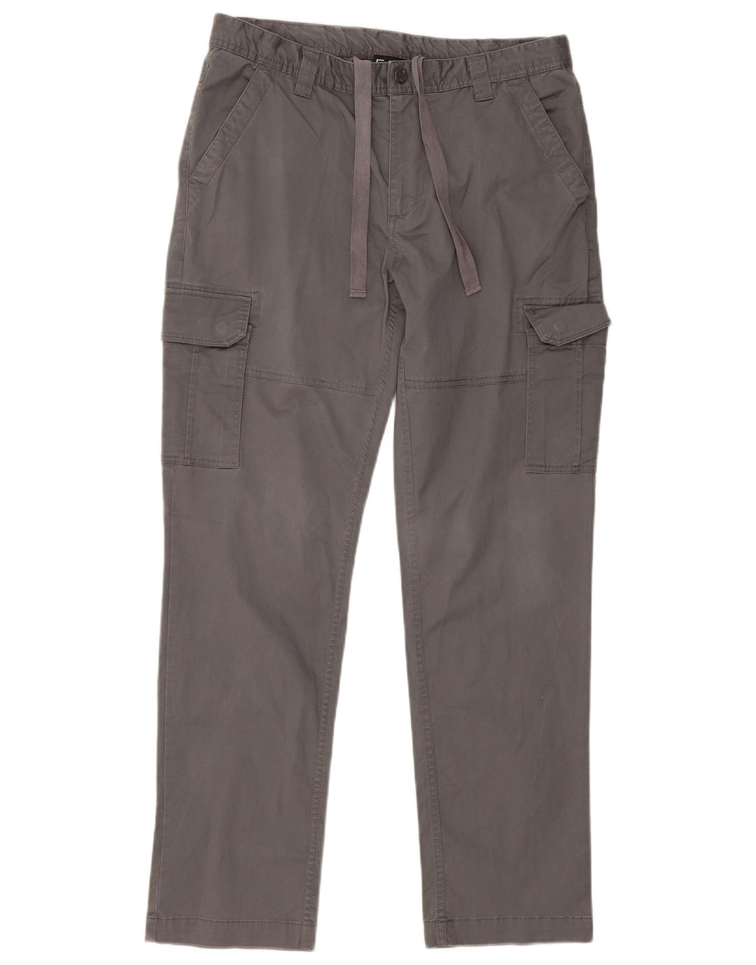 EMPORIO ARMANI Pantalón cargo recto para hombre Grande W34 L31 Algodón gris