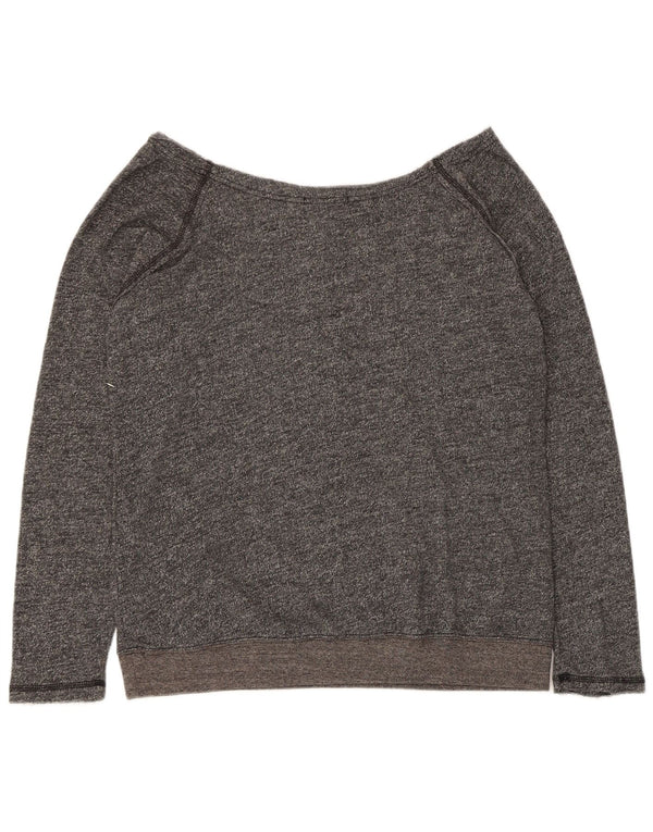 Volcom Sudadera gráfica para mujer Jumper UK 40 XL Algodón moteado gris