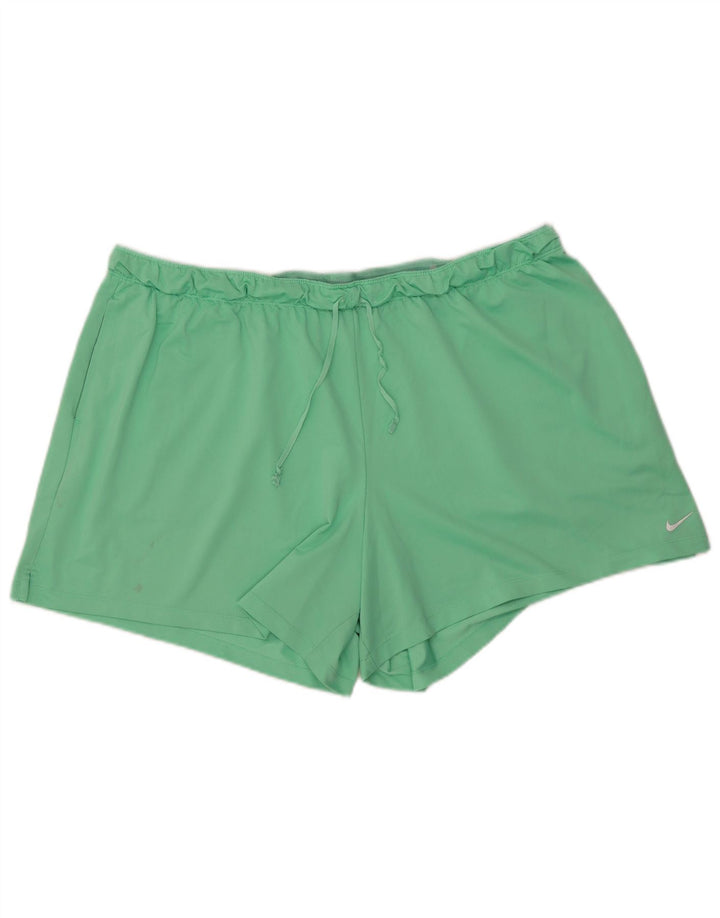 Nike - Pantalones cortos deportivos Dri Fit para hombre, talla 2XL, poliéster verde