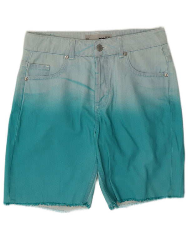Shorts vaqueros para mujer Topshop W25 XS Algodón azul teñido anudado