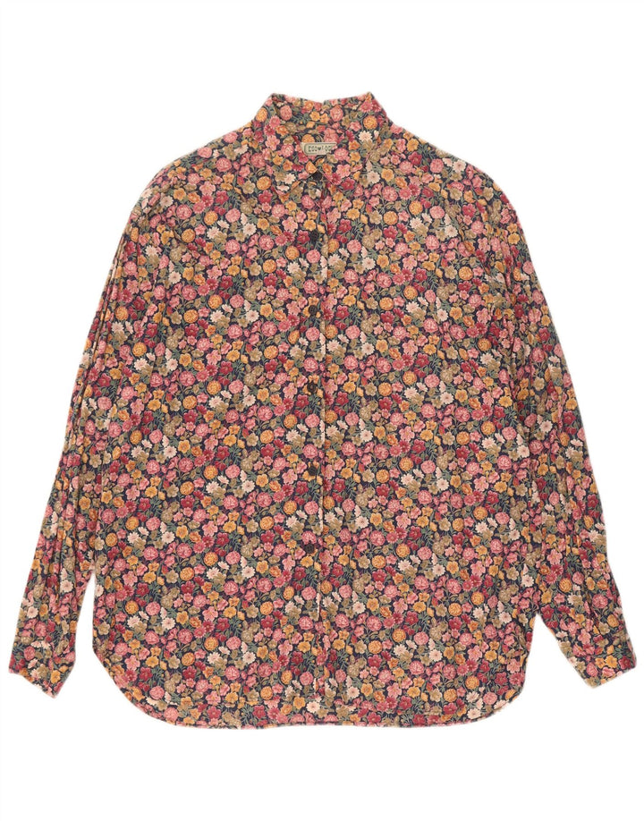 Blusa vintage para mujer IT 44 Mediana Multicolor Floral