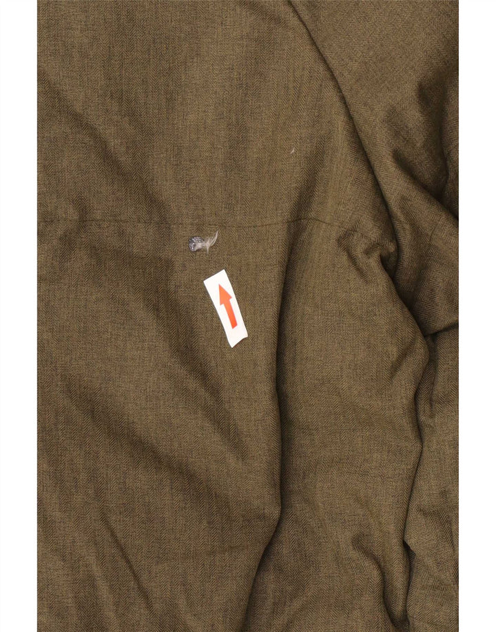 Fred Perry Chaqueta acolchada con capucha para hombre UK 38 Medium Khaki