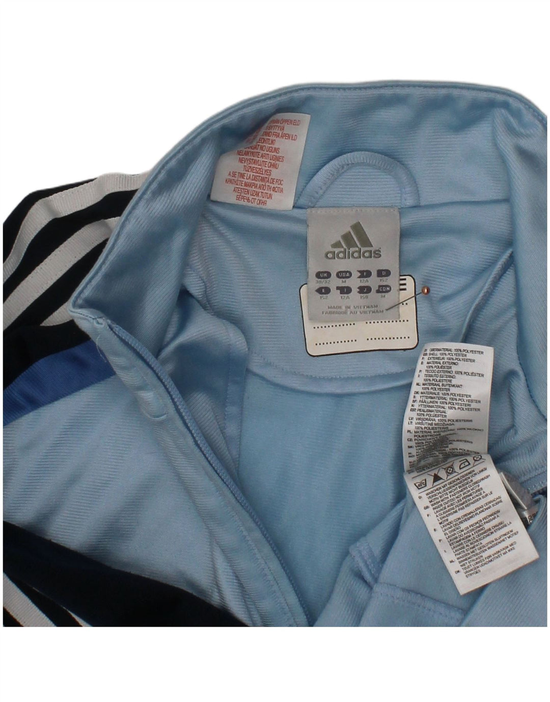 ADIDAS Chaqueta de chándal para niño 11-12 años Azul Poliéster color block