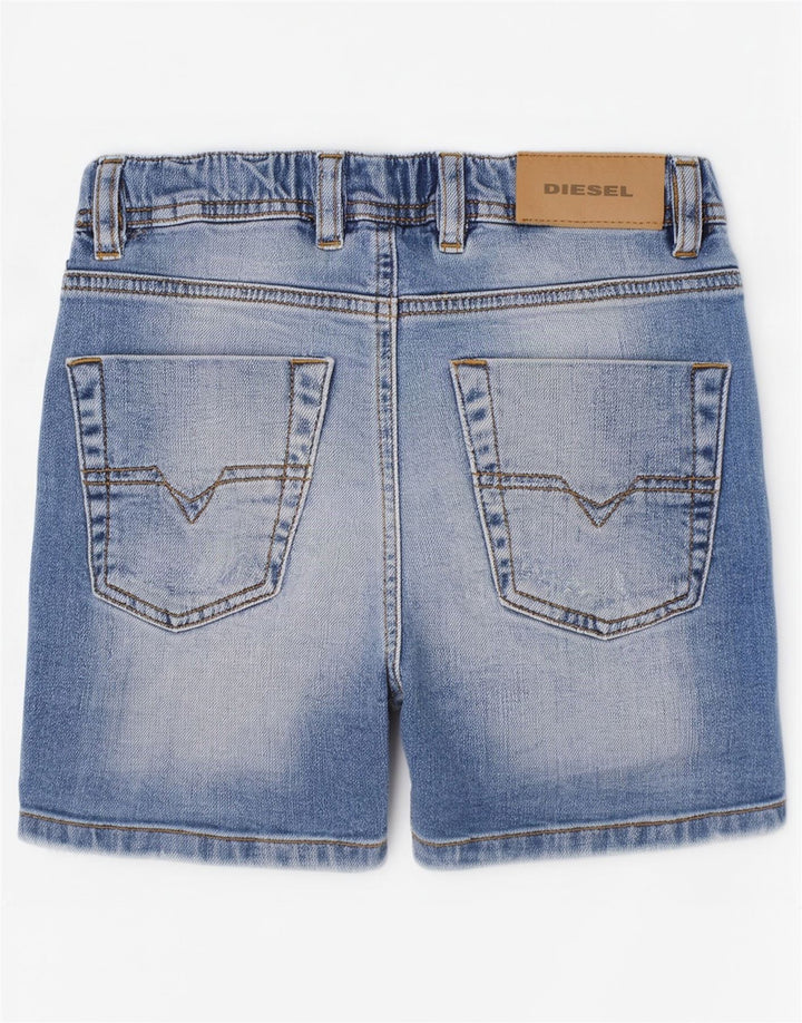 Diesel Pantalones cortos vaqueros desgastados para niños 3-4 años W20 Algodón azul
