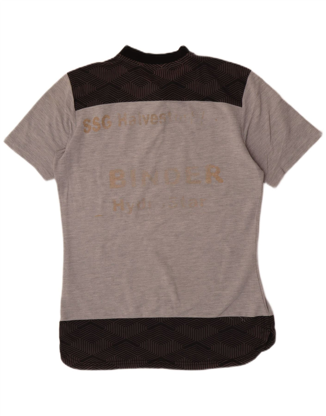 Puma Camiseta gráfica para hombre Top de algodón color block en gris medio