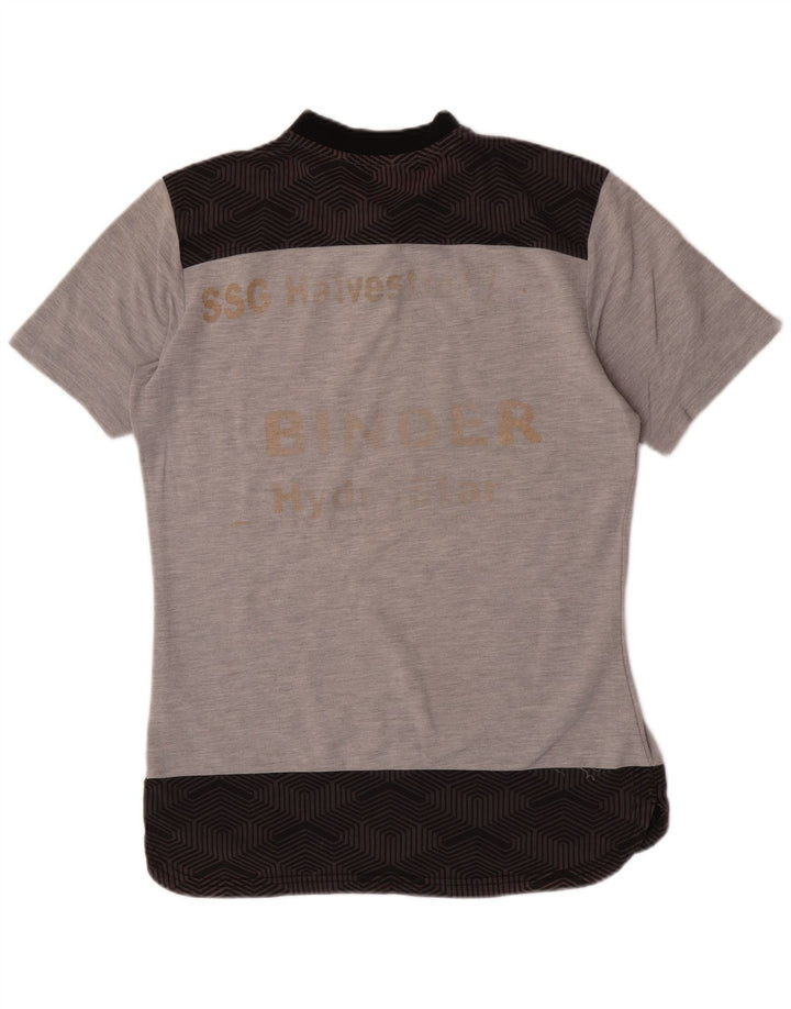 Puma Camiseta gráfica para hombre Top de algodón color block en gris medio