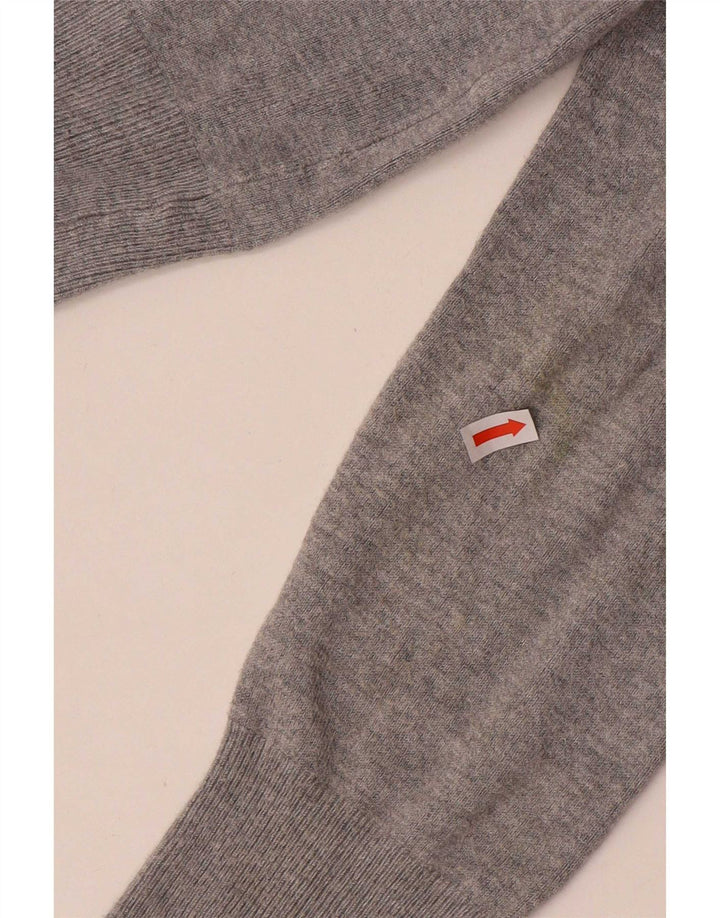 Marks & Spencer Suéter Cárdigan Elástico para Mujer UK 10 Pequeño Gris Moteado
