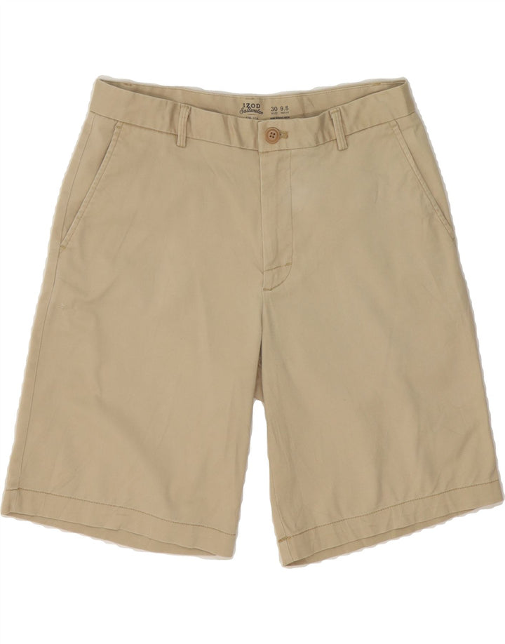 IZOD Womens Chino Shorts W30 Medium  Beige Cotton Vintage Izod and Second-Hand Izod from Messina Hembry 
