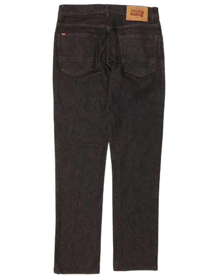 RIFLE Bruce Regular Jeans Rectos para Mujer W31 L32 Algodón Negro