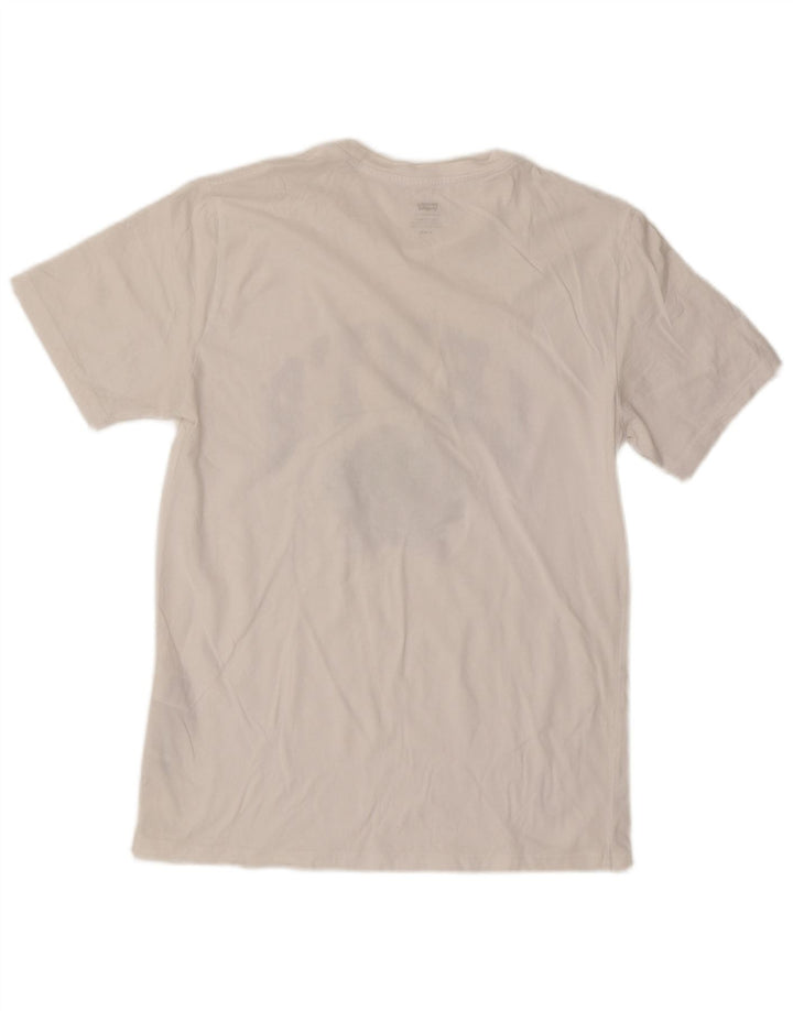 Levi's Camiseta gráfica para hombre Top mediano de algodón blanco