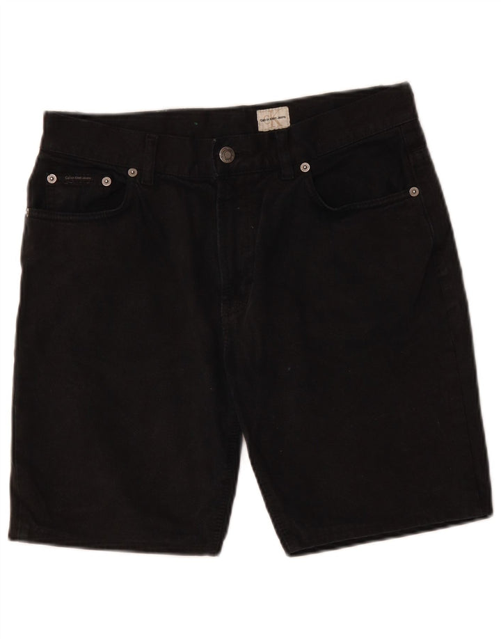 CALVIN KLEIN Shorts vaqueros para hombre W31 Algodón negro mediano
