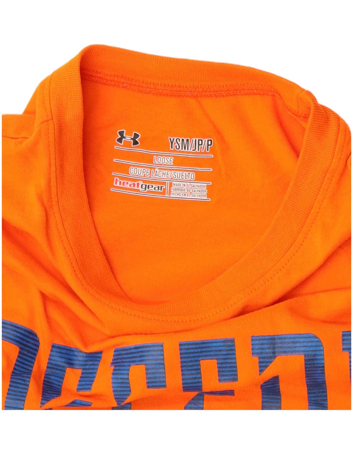UNDER ARMOUR Camiseta holgada con gráfico para niños 7-8 años Small Naranja Algodón
