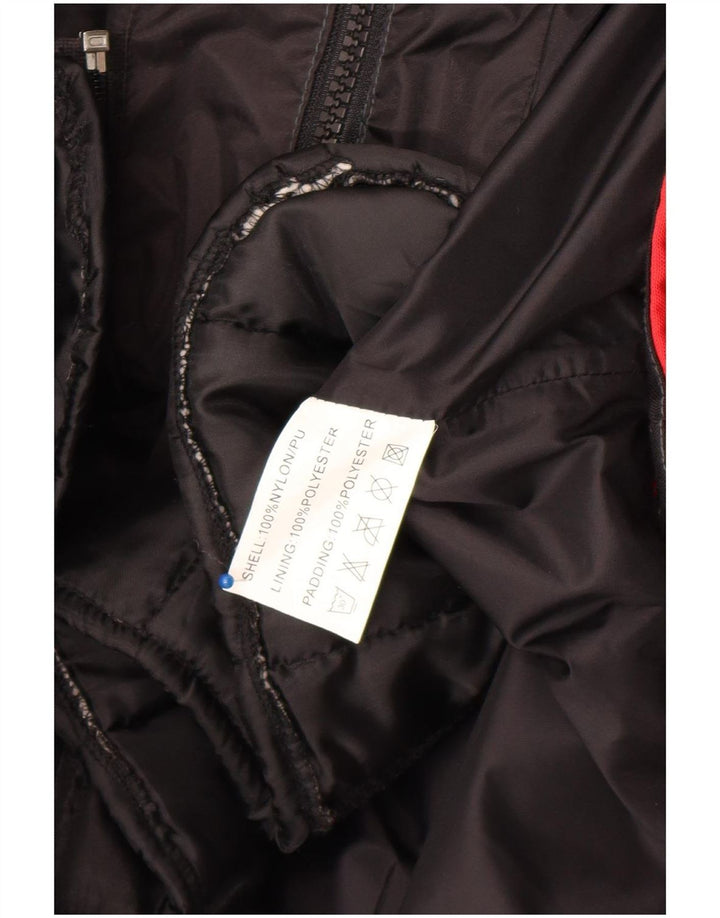 Akito Chaqueta de corredor con gráfico estilo motor para hombre UK 36 Small Black Colourblock