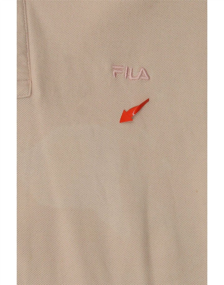 FILA Polo Hombre Algodón Beige Medio