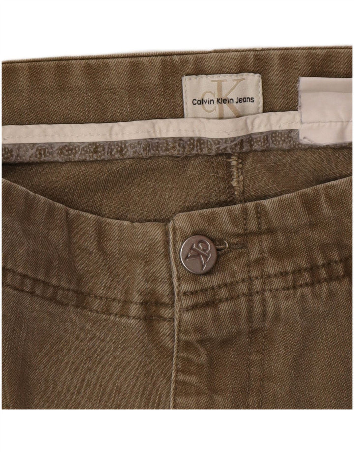 Vaqueros rectos Calvin Klein para hombre W34 L34 Marrón
