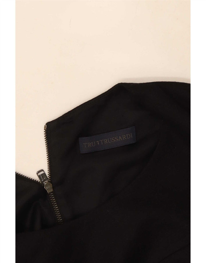 Trussardi Vestido tubo para mujer UK 40 Small Negro