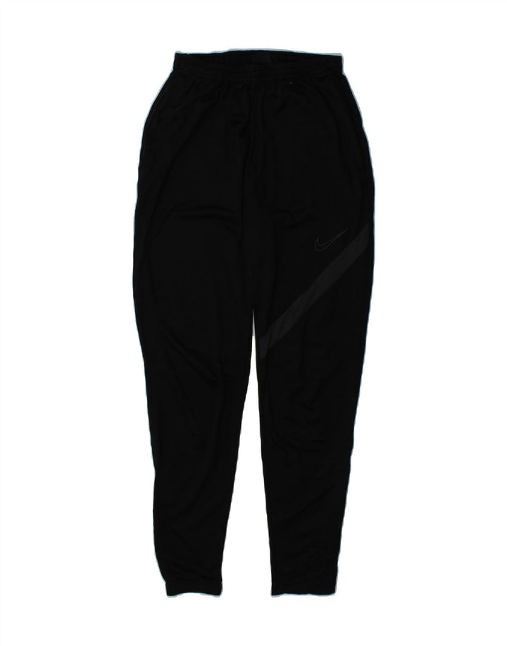 NIKE Womens Dri Fit Tracksuit Trousers UK 12 Medium Black Polyester Vintage Nike and Second-Hand Nike from Messina Hembry 