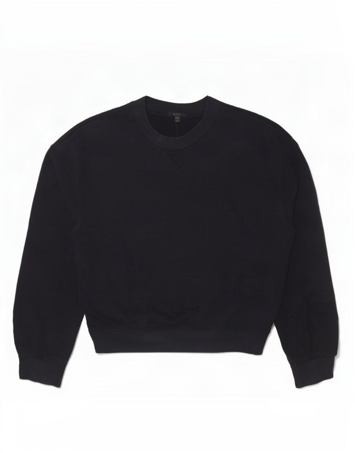 Cos - Sudadera extragrande para mujer, talla 10, algodón negro pequeño