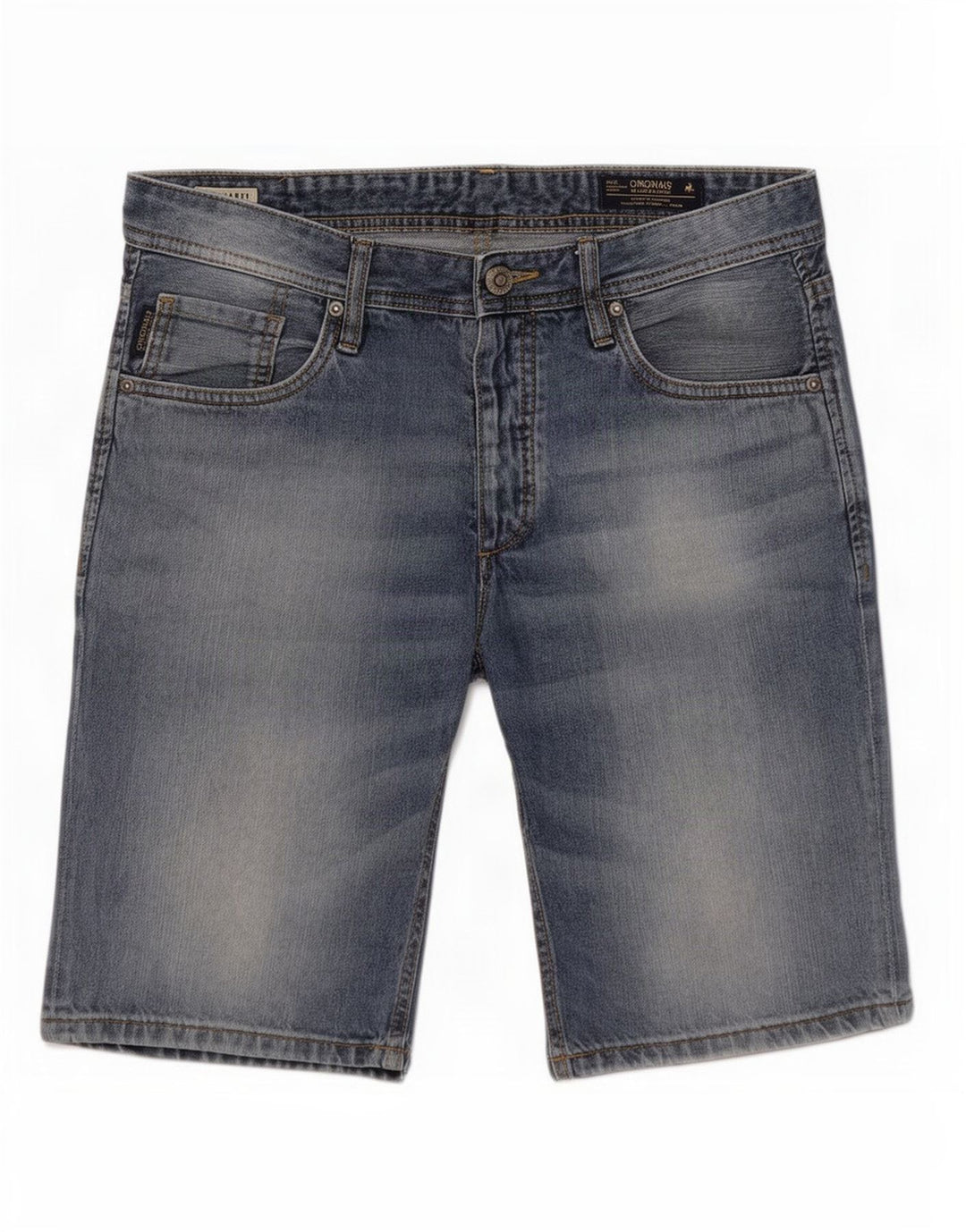 Jack & Jones Mens Shorts De Mezclilla Grande W36 Algodón Azul