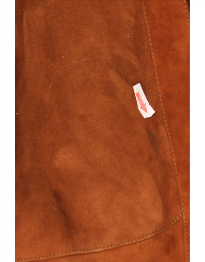Vintage mujer suelta ajuste shearling abrigo IT 44 Marrón medio